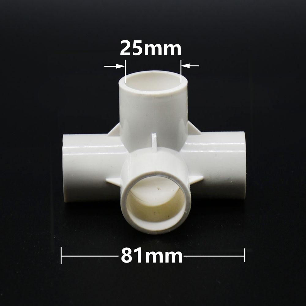 20/25/32/50mm PVC Connector 3/4/5-way Plastic Coupler Three-DimensionalWater Supply Pipe Fittings DN15/20/25/40