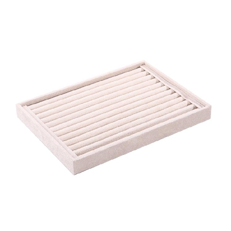 Stackable Velvets Jewelry Presentation Tray Necklaces Bracelets Earring Storage Organiser Multifunctional Rings Holder