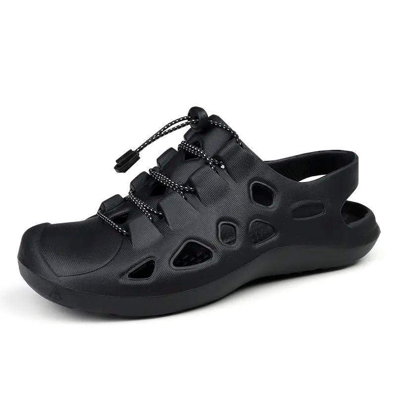 New Men Sandals Hollow Out Summer Men Sandals Breathable Beach Flat Sandals Men Casual Shoes Sandalias Hombre Big Size 45