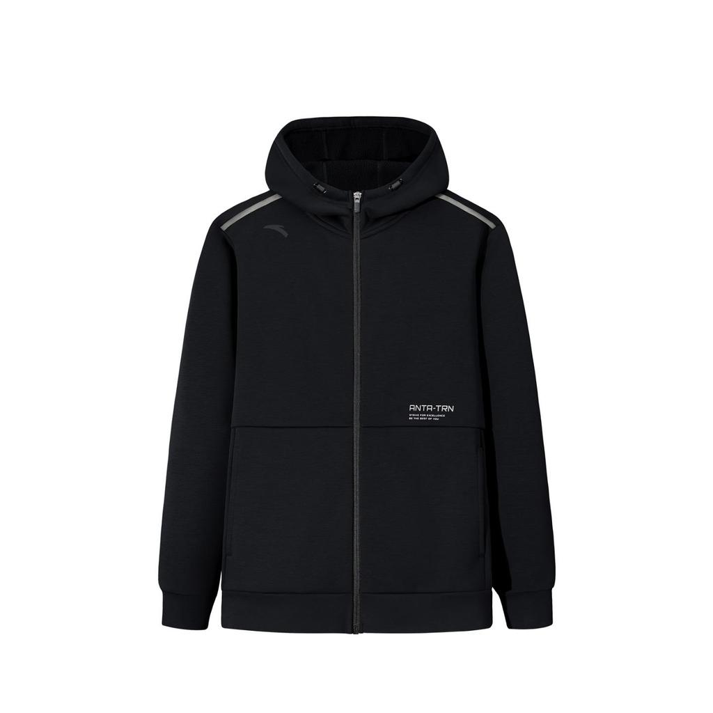 Anta Training Series Knitted Sports Casual Jacket Men Jacket 952547701-4