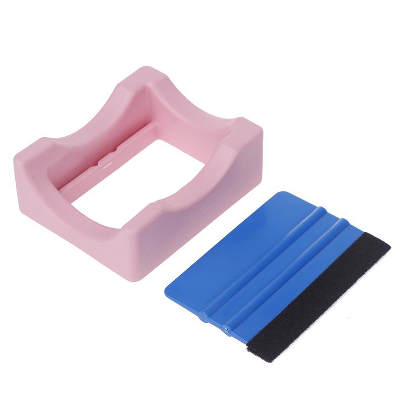 

Mug Glass Cup Antislip Silicone Cup Holder With Builts-In Slot Tumbler Holder For Bottles Crafts Decals Tumbler Stand розовый