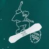 Adidas Originals Clover X Chang Csun X Su Yi Ming Triple Collaboration Series Comic Skateboard Print Sport Pullover Hoodie Men Tops Green IK4314