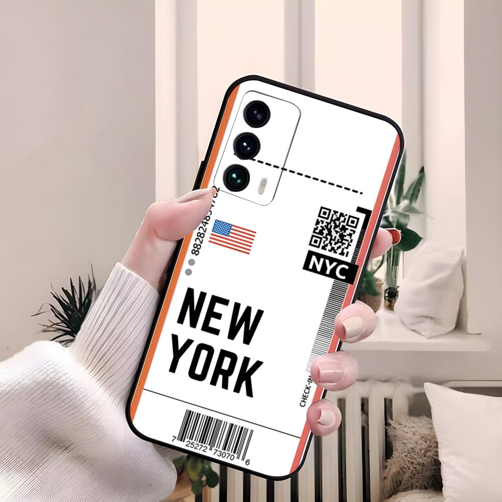 Plane Fight Ticket Phone Case For Samsung S26 S25 Edge S24 S23 S22 S21 Ultra Plus Fe A55 56 15 4G 5G Galaxy Silicon Cover