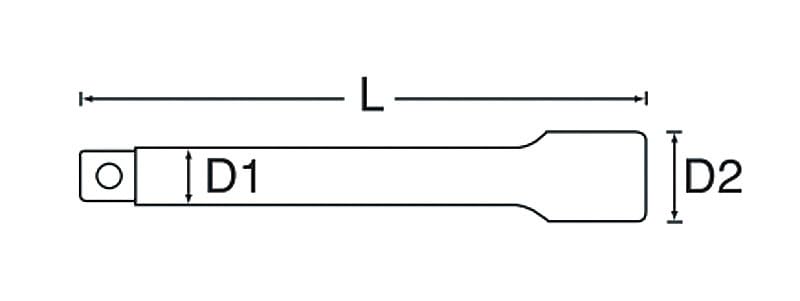 SIGNET Drive Extension Bar 12507 3/8 6" (150mm)
