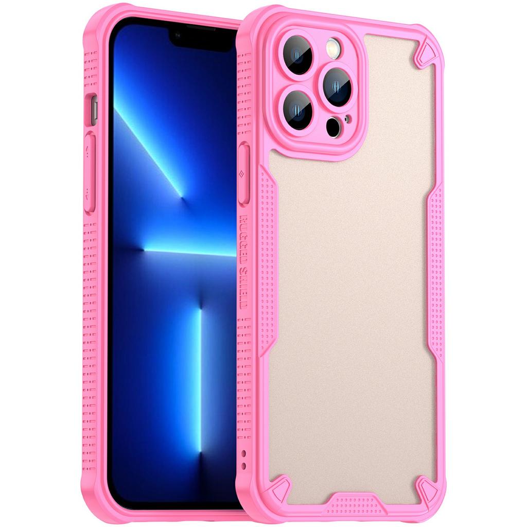 For iPhone 13 Pro Max Case PC+TPU Frosted Phone Back Cover