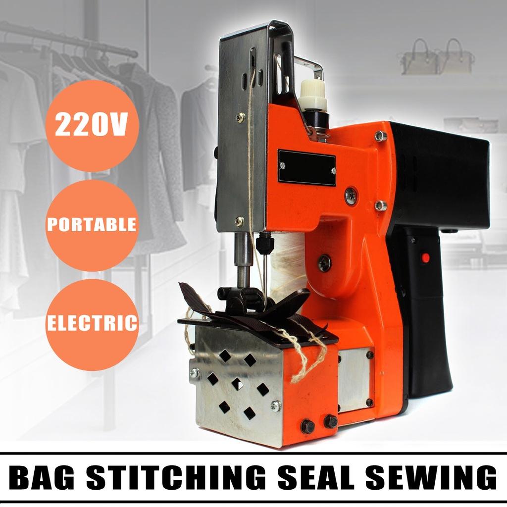 100W Portable Electric Sewing Machine Sealing Machines 220V Industrial Cloth Stitching Seal Machine With Adapter