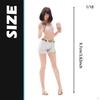 Miniature Doll Figurine Resin Scaled Girl Model Tiny People Figure Collectible Diorama Decorative