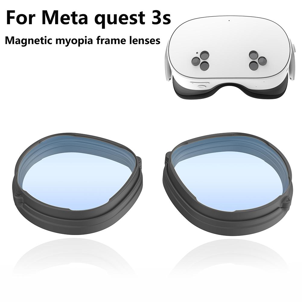 For Meta Quest 3S VR Glasses Lens Protector Ring Anti-Scratch Anti-Blue Light Lenses Magnetic Prevent Eyeglass From Scratching