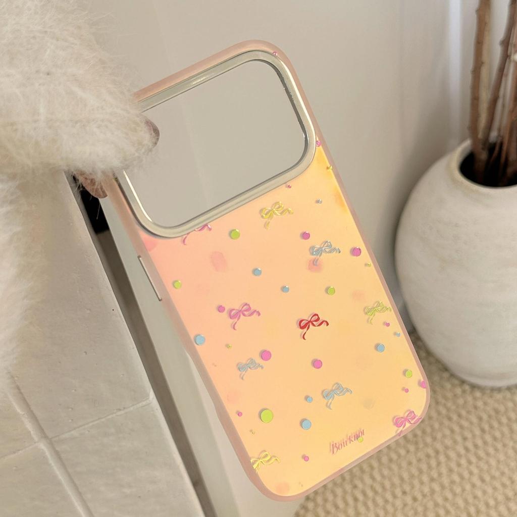 Creative Colorful Bow Phone Case for iPhone 16, iPhone 17, and iPhone 17 Pro Max