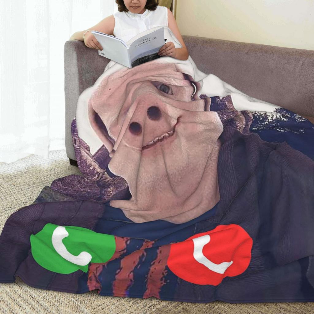 John Pork ruft Weiche Warme Flanell-Kuscheldecke Vielseitige Decke für Bett Wohnzimmer Picknick Reisen Zuhause Sofa