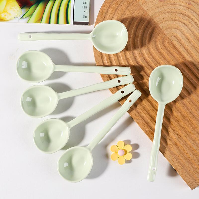 Kangmo Ceramic Candy Color Spoon Set