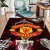 Football United F.C Pattern Rug, Indoor/Outdoor Mat, for Picnic, Gameroom, Bedroom, Office, Living Room, Home Decor Carpet, Birthday Gift