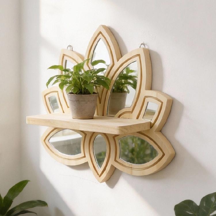 Wall Planter Indoor,Wooden Hanging Vase for Dried Flower,Plant Holders Modern Farmhouses Wall Decors for Living Room