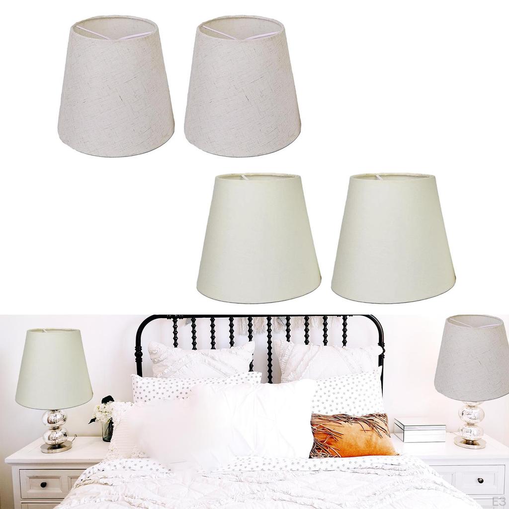 2 Pieces Ceiling Lamp Shade, Fabric Cover, Shade for Office