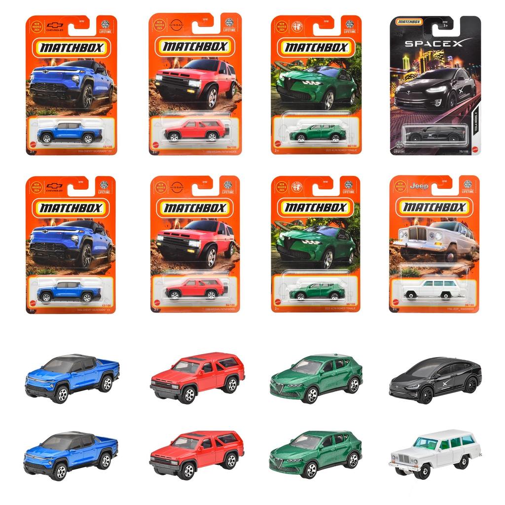 Matchbox Basic Car M Sortiment Vehicul Jucării Mini Cars 24 Mașini Cutie Reducere 3 ani în sus Multi 98BM-30782