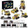 5-in-1 Robot Programming Building Blocks Educational Toy for Kids - Digital Display Remote Control