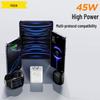 PISEN 45W GaN Charger for Apple & Huawei Devices with USB-C Cable Set