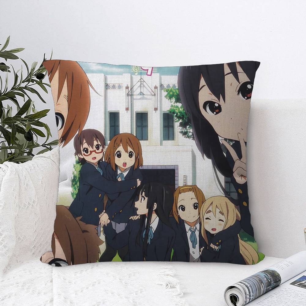 Japan Classic Anime Music K-On Pillow Cover Sofa Cushion Cover Home Room Decoration Children Gift