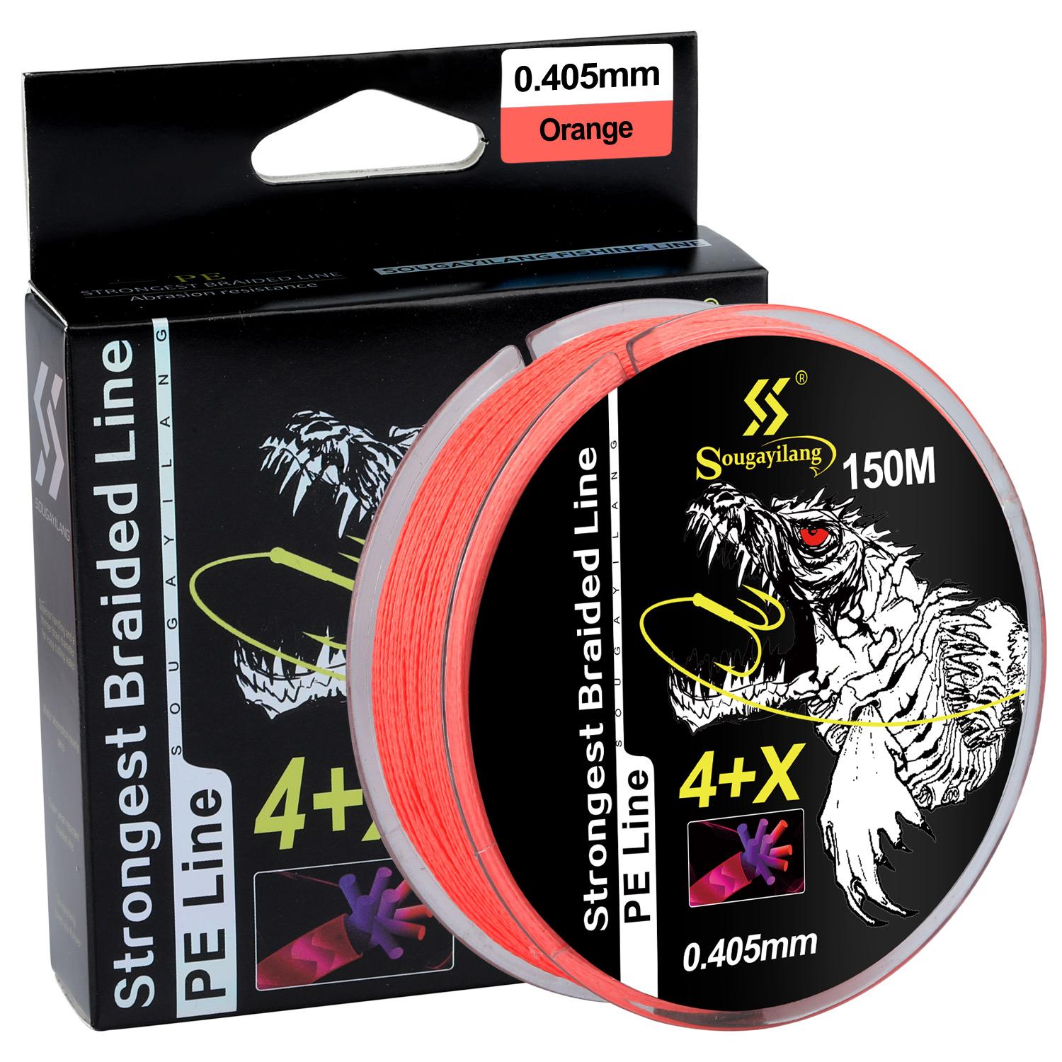 

Лески для рыбалки150м 5 цветов плетеные рыболовные лески 4+X пряди PE спиннинг рыболовная катушка плетеные рыболовные лески 0.261MM оранжевый