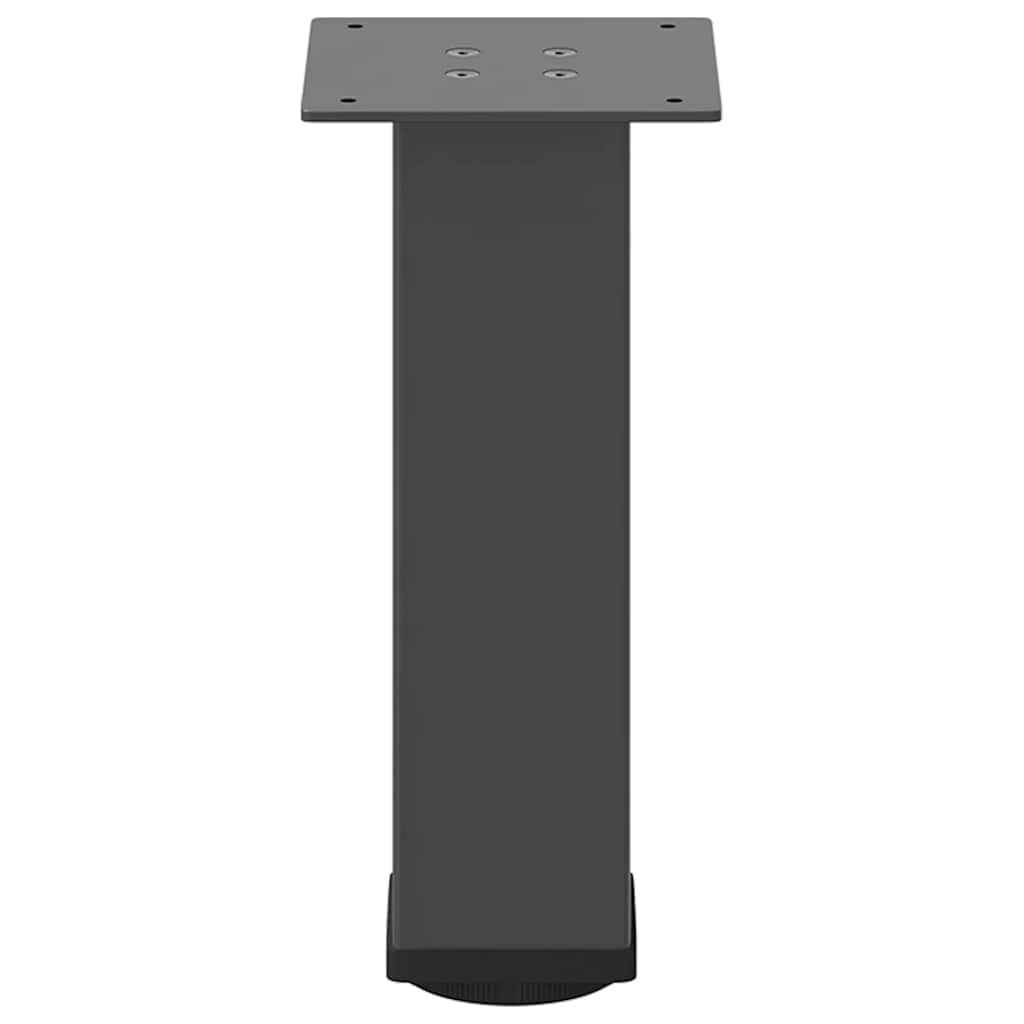 Vidaxl Nogi Do Stolika Kawowego, 4 Szt., Antracyt, 42-44 Cm, Stal