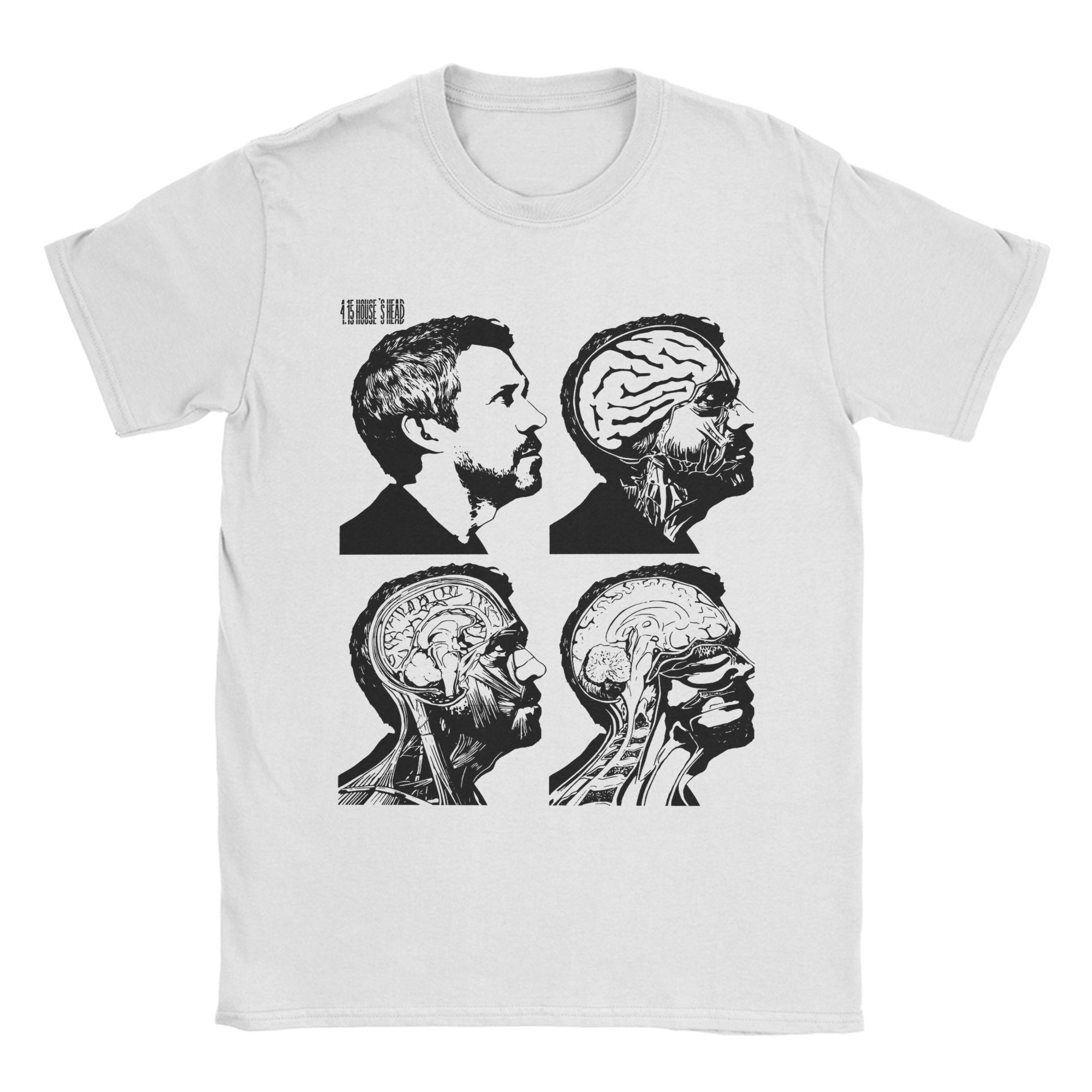 

Dr Wilson House MD Blue Flames T Shirt for Men Cotton Funny T-Shirts Crew Neck Tee Shirt Short Sleeve Tops Summer - Men s Su... 5XL