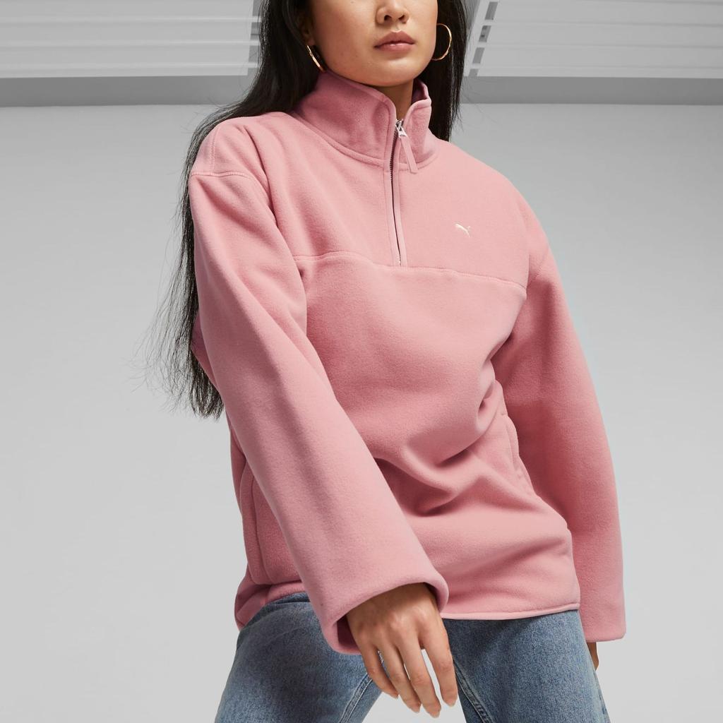 PUMA MMQ Polar Fleece Pullover Sweater Unisex Tops Pink 620820-23