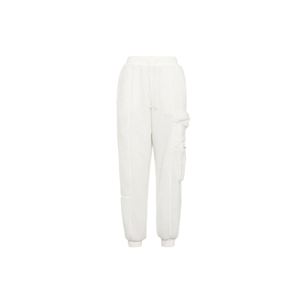 Adidas Originals X Ivy Park Co-Branded Velvet Sweatpants Unisex Bottoms Bright-White H21204