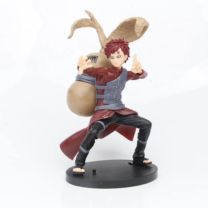 1Pc 20cm Anime Naruto Sasuke Kakashi Uzumaki Gaara Action Figures Cartoon PVC Collectiable Model Toys Kids Boys Birthday Gifts