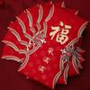 6pcs Frosted 2026 Lucky Money Bag Blessings Printing HongBao New Year Decoration Red Packet  Wedding