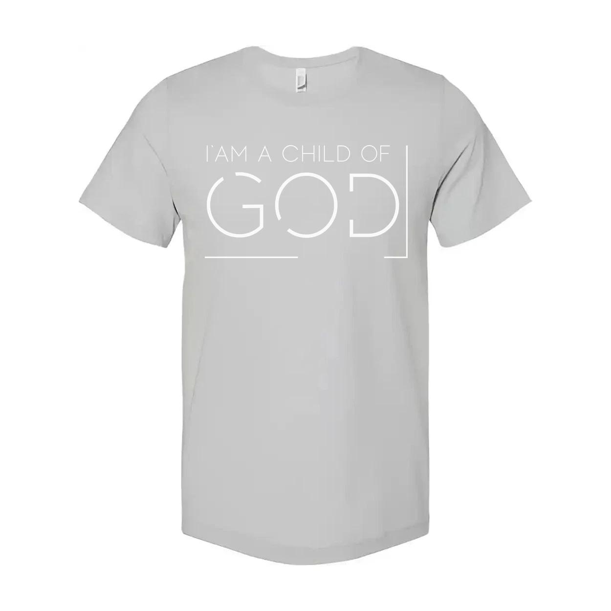 Unisex Christian T Shirt With I Am A Child Of God Typography And Minimalist Brac S