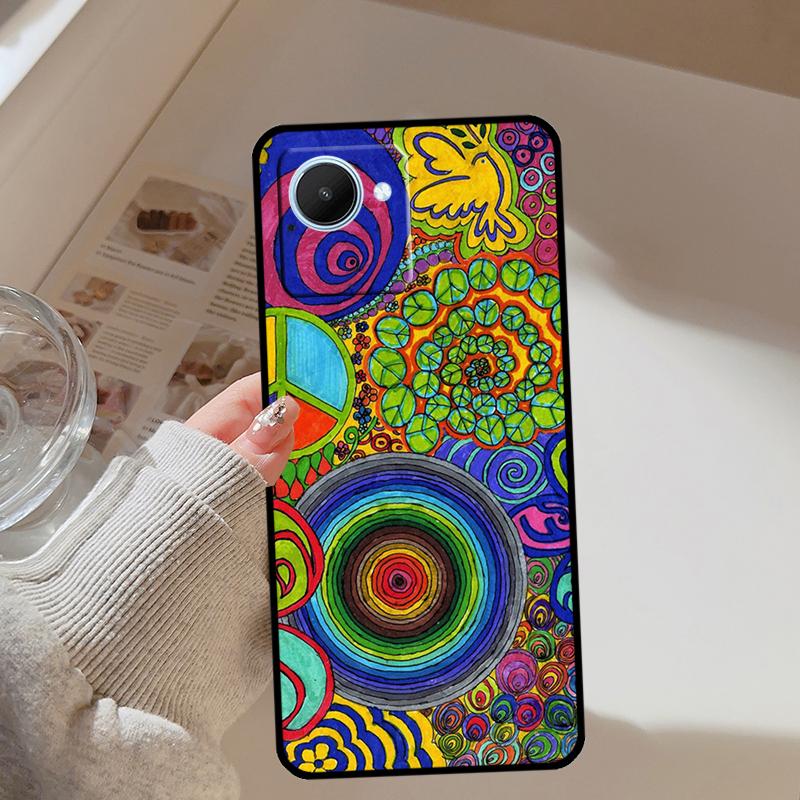 Psychedelic Art Peace For Realme GT 7 Pro 5 GT 6 6T C67 C61 C55 C53 C51 C21Y C25S C75 10 11 12 13 14 Pro Plus Case