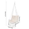 For Hammock Chair Macrame Swing  Hanging Cotton Rope Hammock Swing Chair for Indoor and Outdoor Use