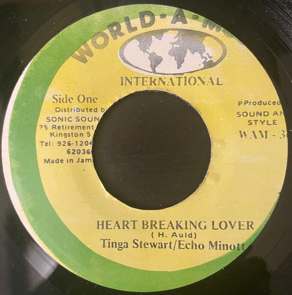 7inch Record TINGA STEWART , ECHO MINOTT - Heart Breaking Lover WAM369 World-A-Music I Jamaica Reggae, Ska & Dub Used