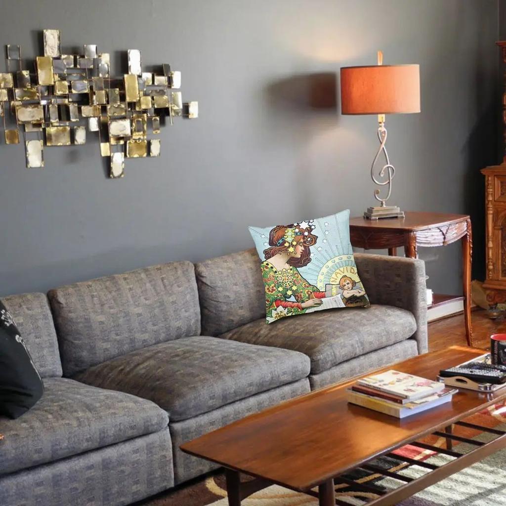 Dezember Kalender Von Gaspar Camps 9 Kissenbezug Bedruckter Polyester Kissenbezug Dekorativ Mucha Kissenbezug Bezug Stuhl ''