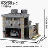 MOOXI WW2 Modern Military Architecture MOC Model Bricks DIY Diorama Adult Children Toy Building Blocks Set Montessori Gift Model
