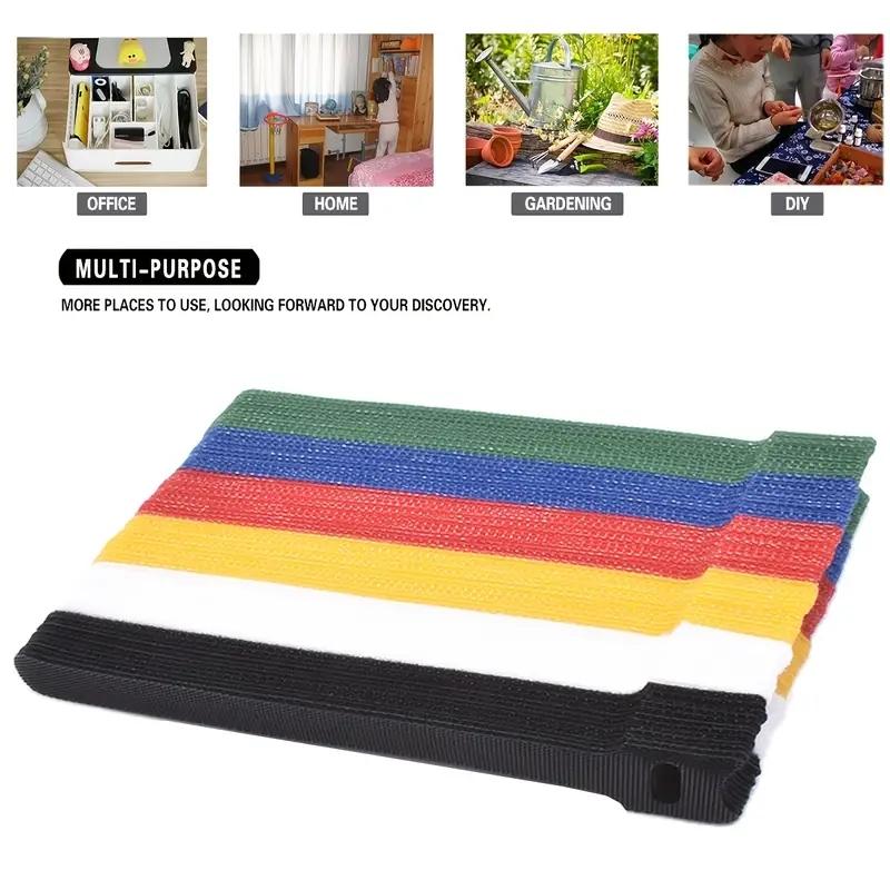 30 Stück lösbare Kabelbinder, Kunststoffbefestigung, wiederverwendbare Kabelbinder, Nylon-Wrap, Reißverschluss, Bündel, Bandage