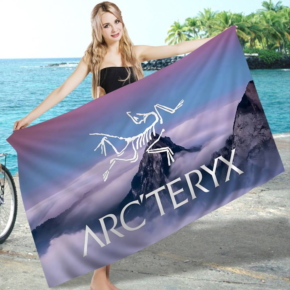 Outdoor Brand A-Arc Teryx Beach Towel Colorful Bath Towels For Girl Microfiber Quick Dry Custom Sand Free Beach Spa Gym Pool