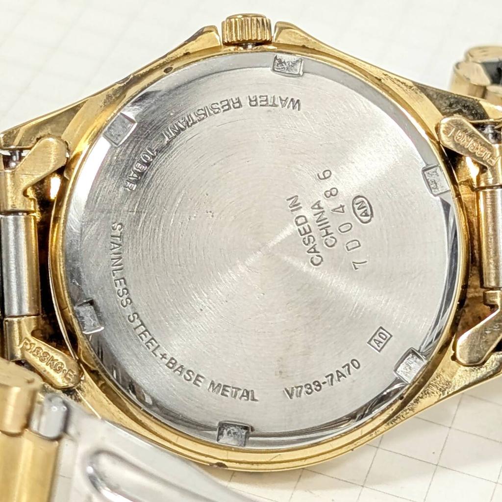 SEIKO ALBA Battery Working Men's Watch, Replaced, Condition, C-19