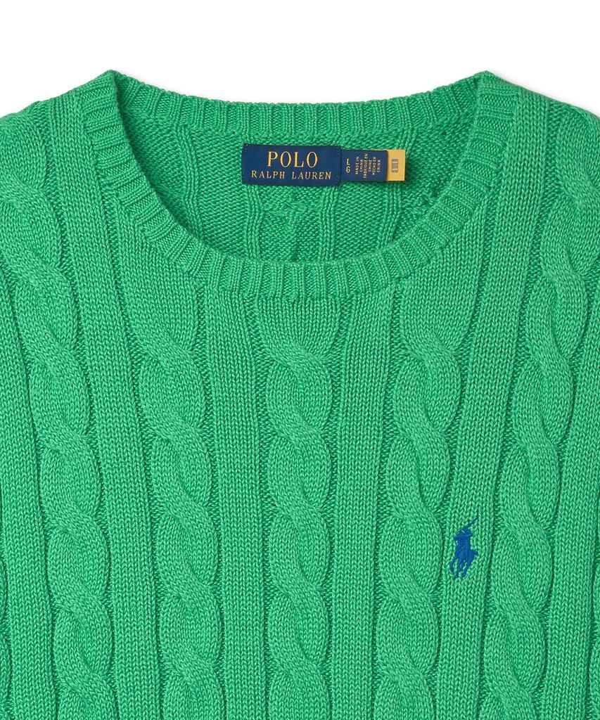POLO RALPH LAUREN Cable Knit Cotton Sweater - Green