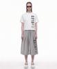 PRINOAR Multi-Logo Semi-Crop Short Sleeve T-Shirt - White