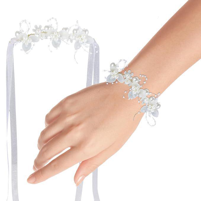 Children's Handmade Sweet Floral Pearl Headband for Performances