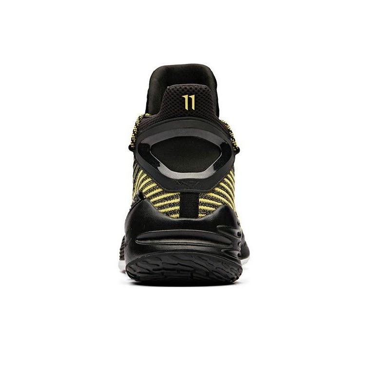 Anta KT4 Thompson Basketball Shoes Men Sneakers Black Yellow 11921101-5