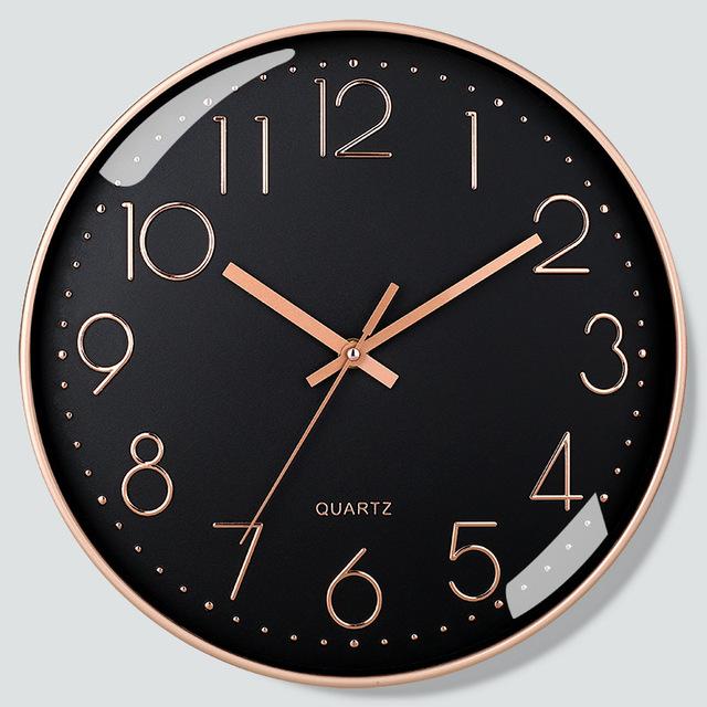 Nordic Wall Clock Modern Minimalist Round Wall Clock Decorative for Living Room Machinery Wall Clock Silent Vintage