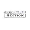 1Pc 3D Metal SIGNATURE Edition Logo Car Front Grille Badge Side Fender Rear Trunk Emblem Sticker Decal