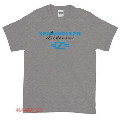 Nuevo Logo Sennheiser Logo de los 80 Camiseta Divertida Americana Talla USA S-XXL