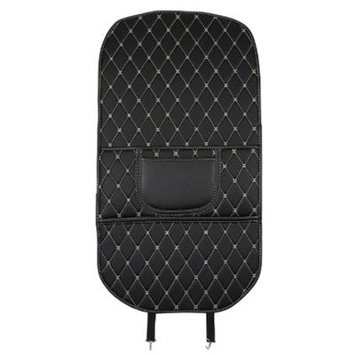 Car Seat Back Shield PU Leather Rear Seat Protector Kick Protection Mat Cover Easy To Clean Wear