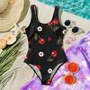 Costume da bagno intero per bambina Estate Bambini Stampa Frutta Costumi da bagno Casual Moda Senza maniche Abbigliamento da spiaggia per bambini