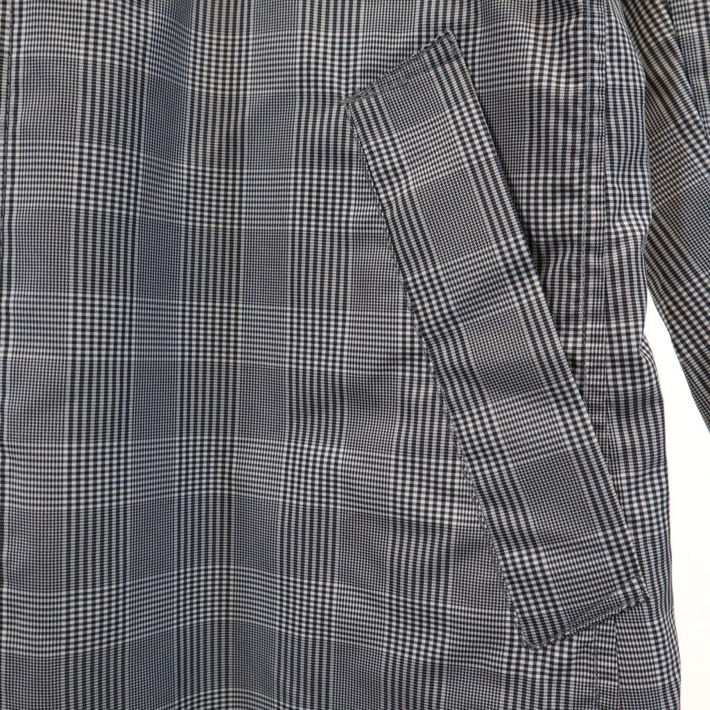 unused COMME CA ISM Grand Check coat L Black series Neck belt Men's Used