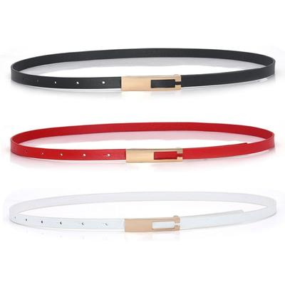 Casual Pin Buckle Waistband Luxury Design Thin Waist Strap Women Trouser Dress Belts