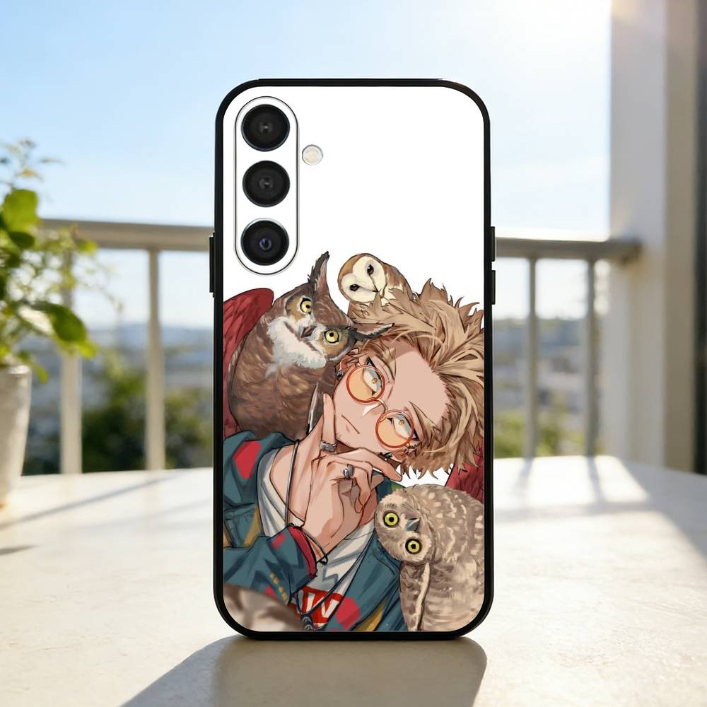 Anime MHA Hawks BNHA Phone Case For Samsung A73,72,71,A52,51,40,41,A22,A32,31,A13, Soft Black Shell